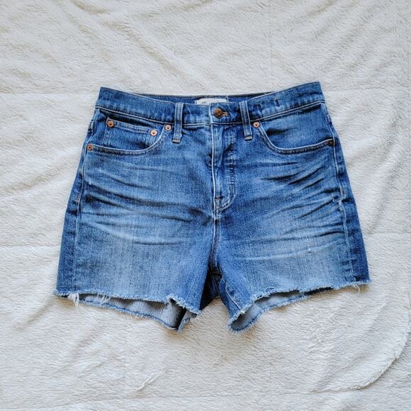 Madewell High Rise Cutoff Denim Shorts - Picture 1 of 4